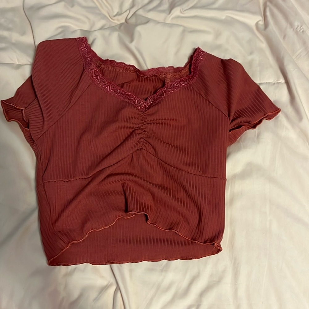 Pink red shirt
